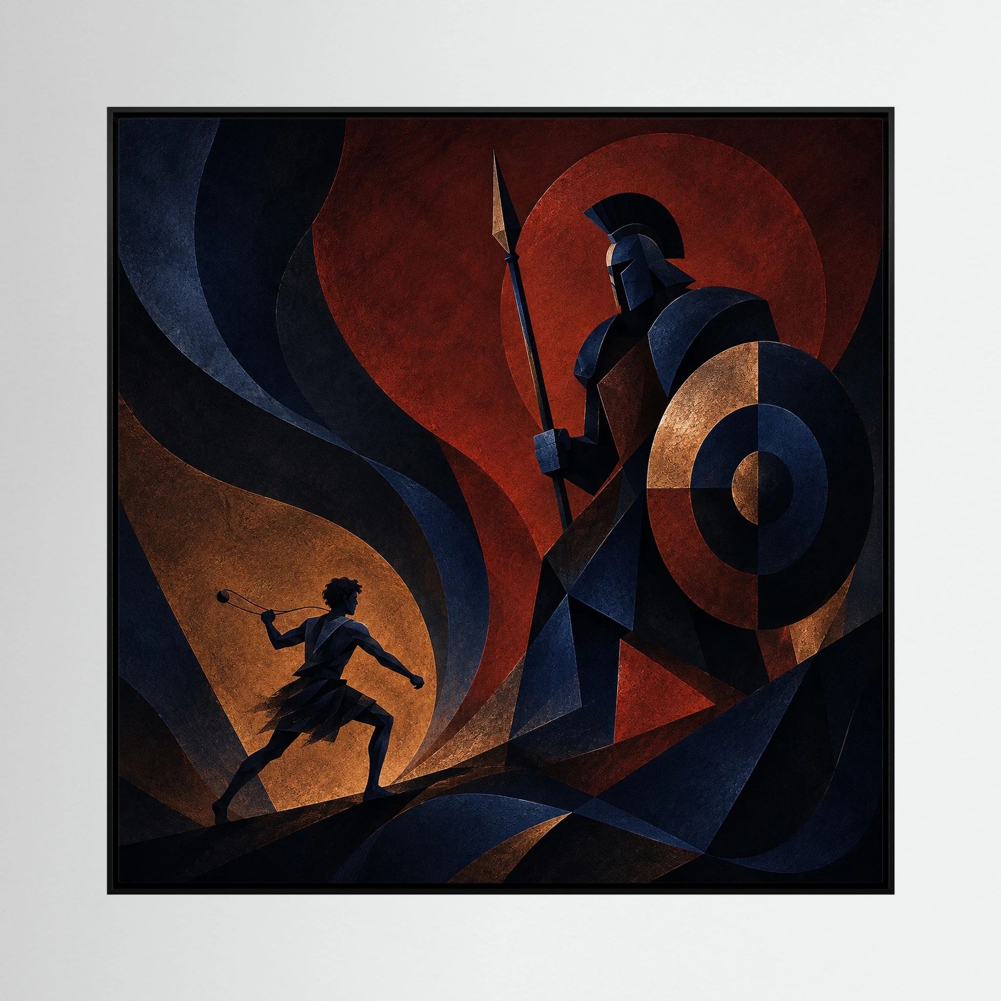 Against the Giant – David & Goliath Canvas Wall Art
