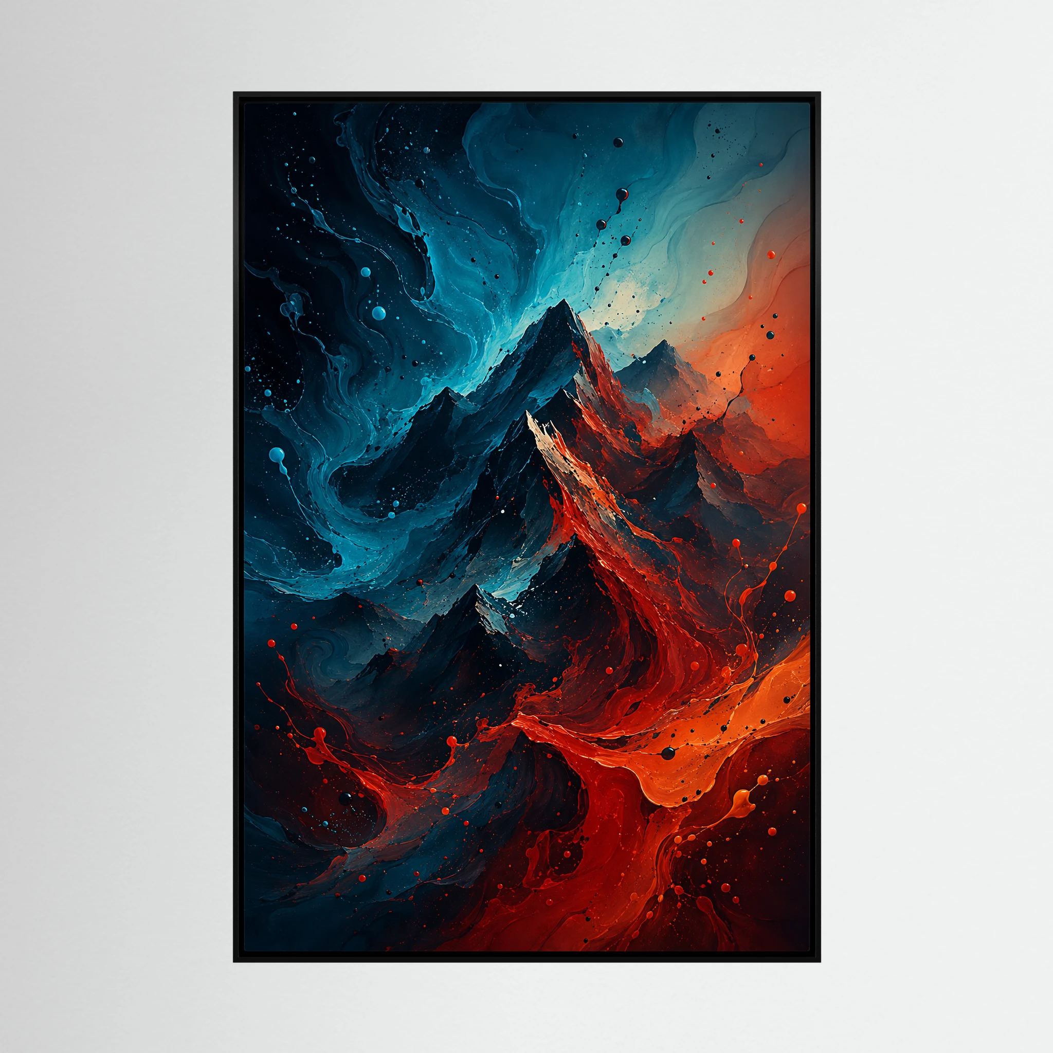 Fault Line – Abstract Mountain Painting