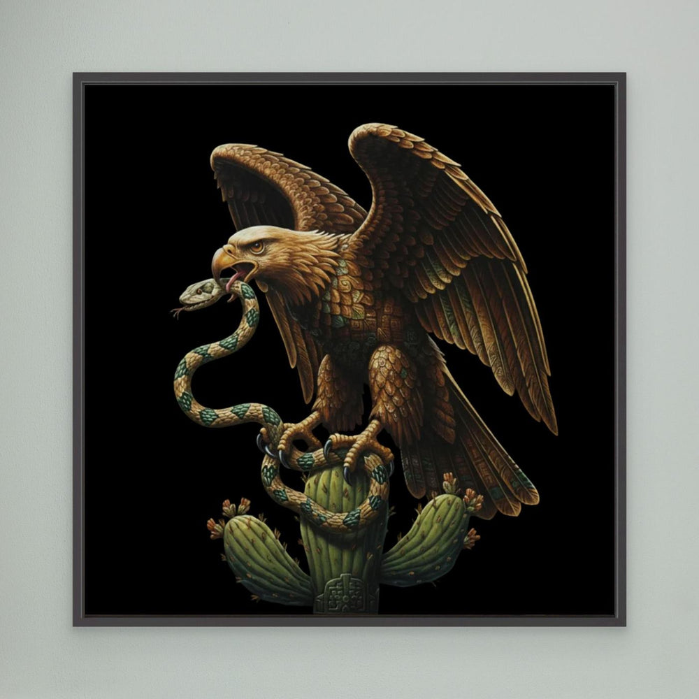 Cactus Throne - Aztec Eagle Art 