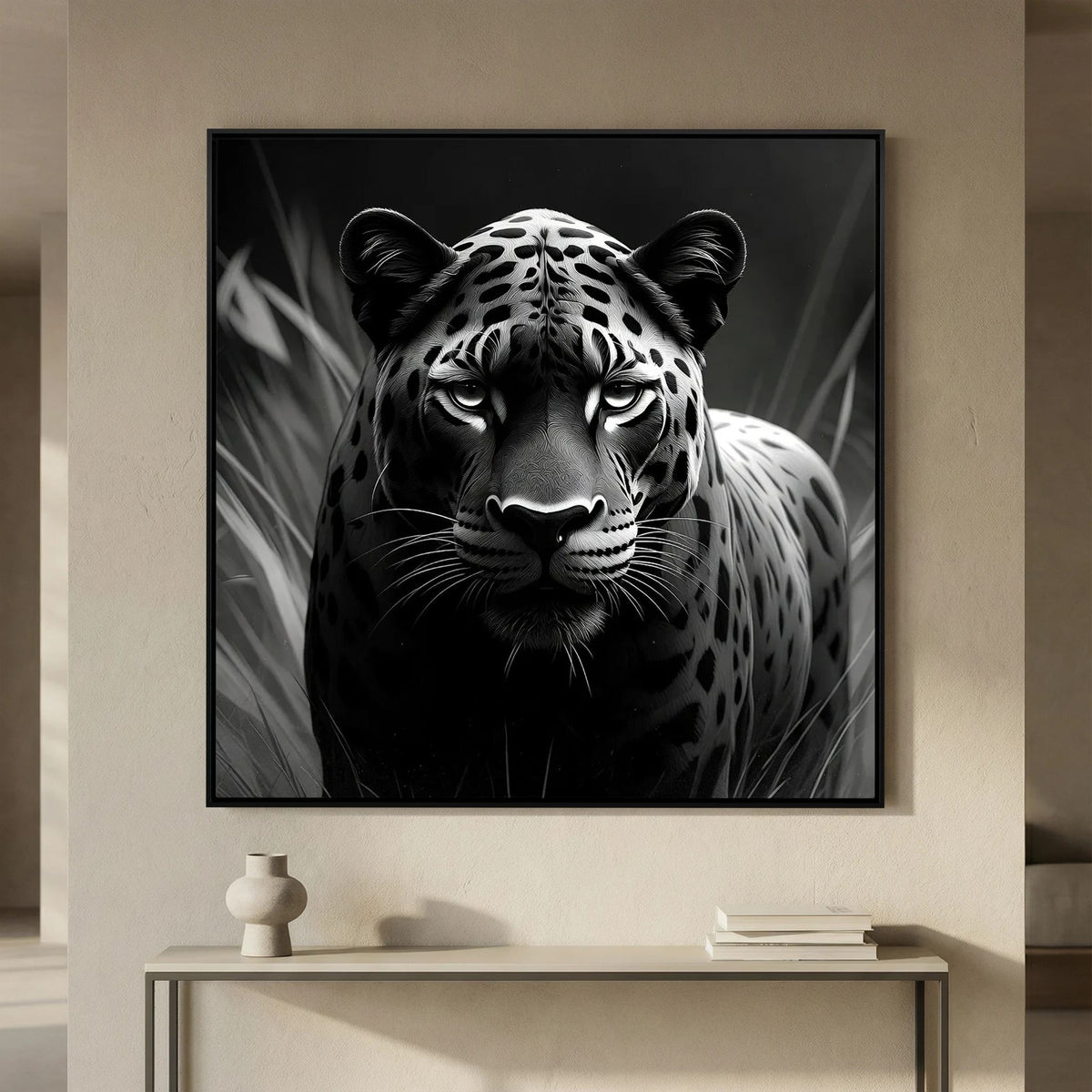 Black and White Panther – Statement Wall Art