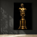 The Prize – Dipinto e quadro di trofeo maschile dorato