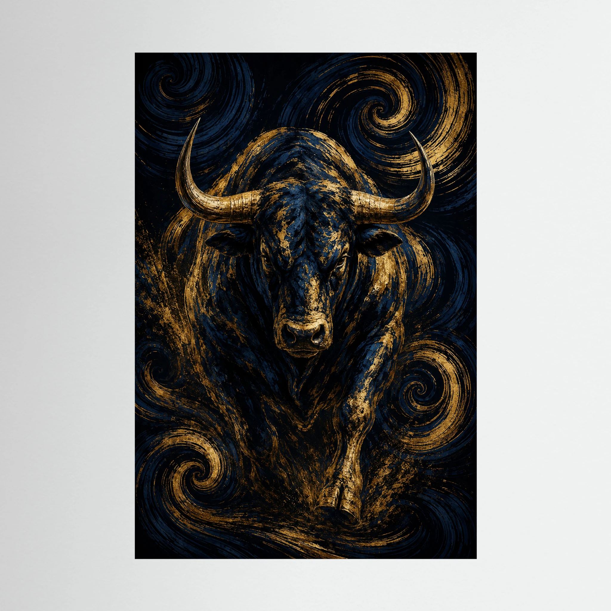 Gilded Bull in a Cosmic Vortex