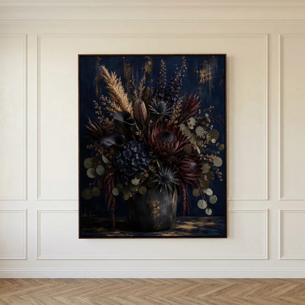 In Your Honor – Navy Floral Wall Art