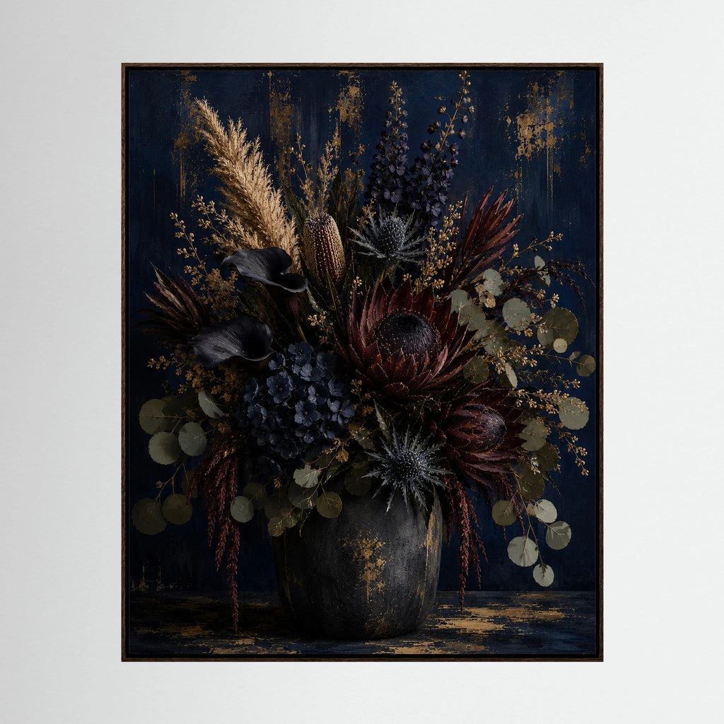In Your Honor – Navy Floral Wall Art