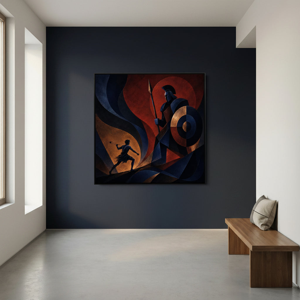 Against the Giant – David & Goliath Canvas Wall Art