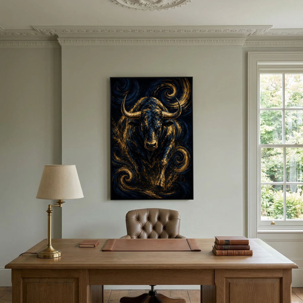 Gilded Bull in a Cosmic Vortex