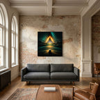 Afterglow Links – paesaggio golfistico moderno, dalla collezione golf Mens Wall Co.