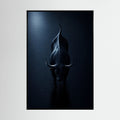 Midnight Bull in Reflective Waters 