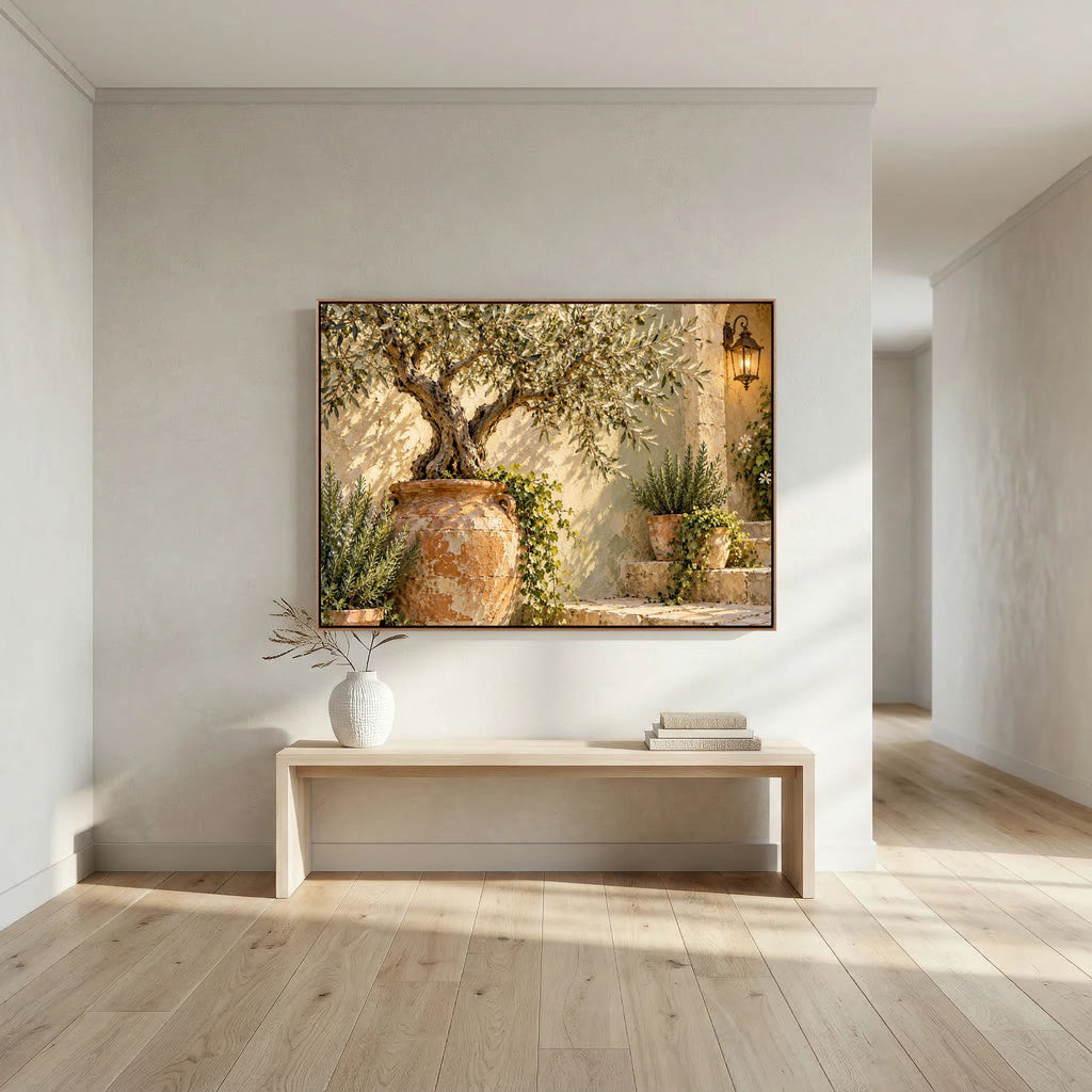 The Olive Courtyard - Botanical Wall Art