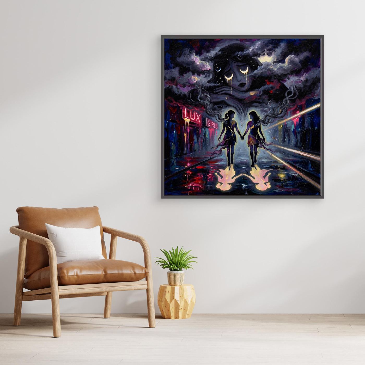 Daughters of the Night – Moody Abstract Wall Art