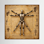 The Measure of Tomorrow — Quadro di robot ispirato a Da Vinci
