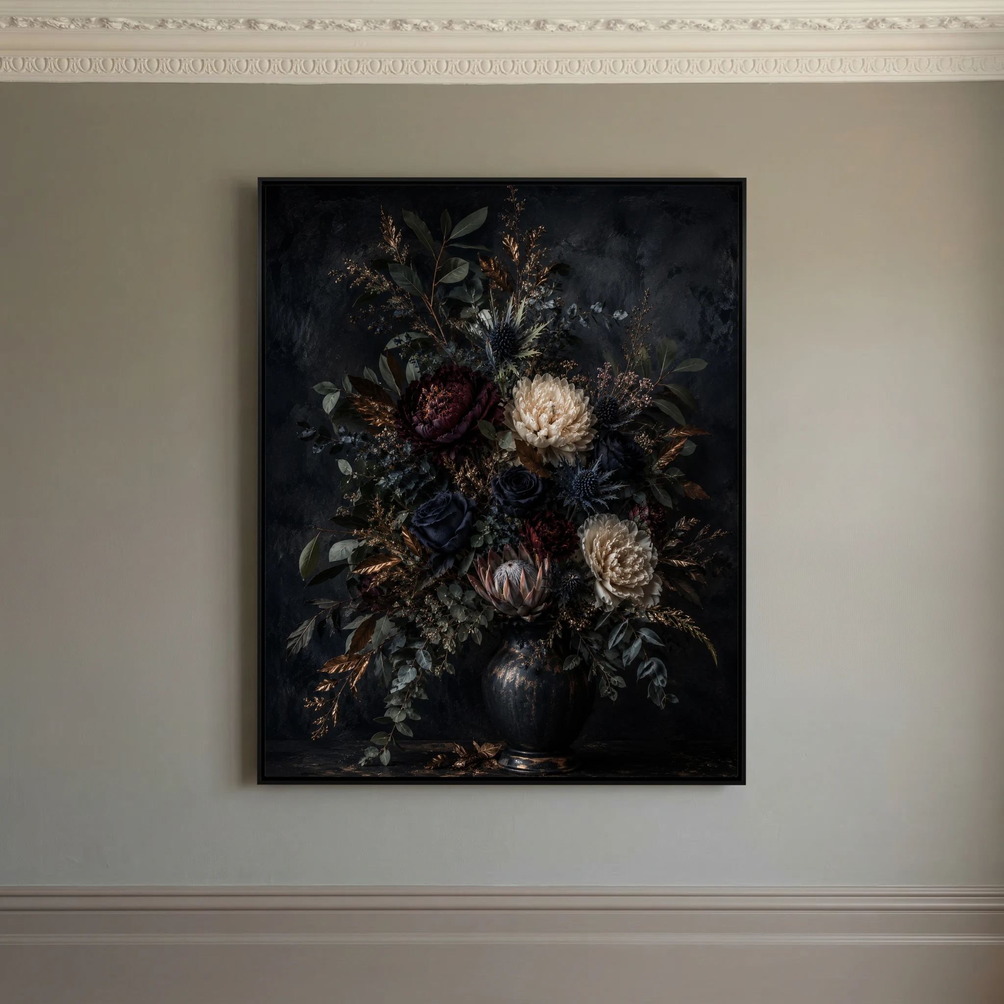 For All You Do – Dark Floral Wall Art