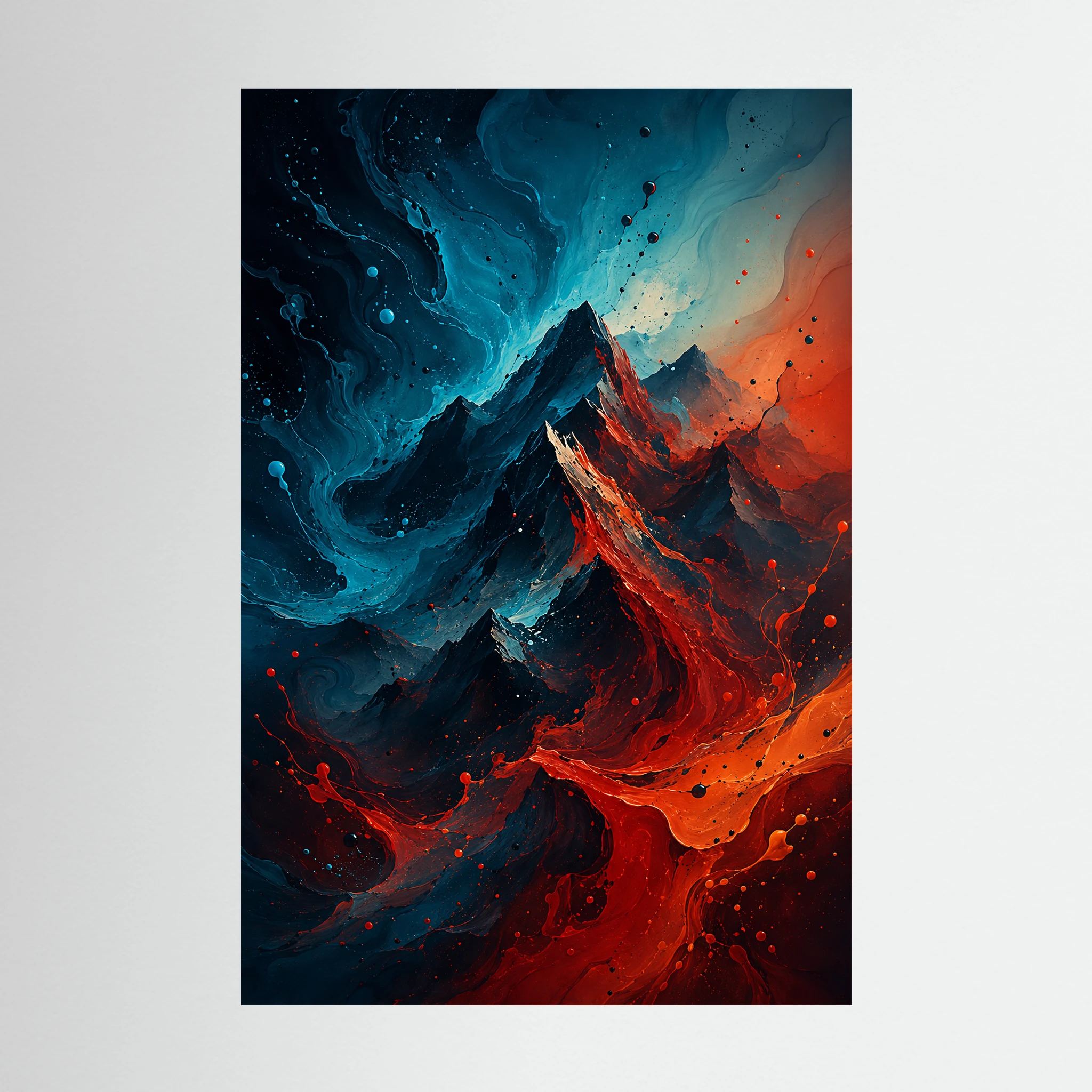 Fault Line – Abstract Mountain Painting