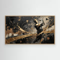Golden Drive – Abstract Golf Wall Art