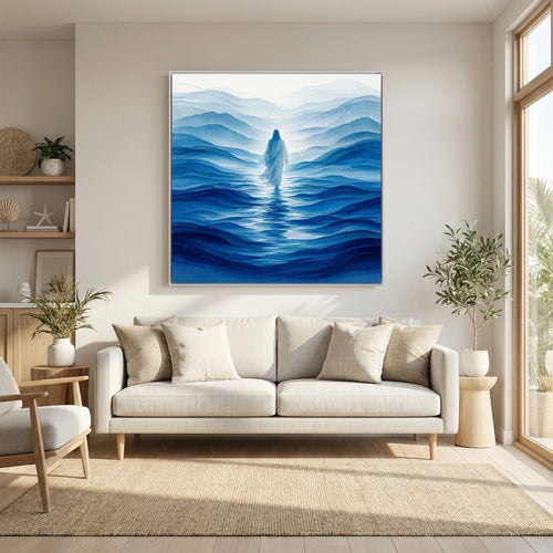 Above the Waters – Jesus Walking on Water Canvas Wall Art