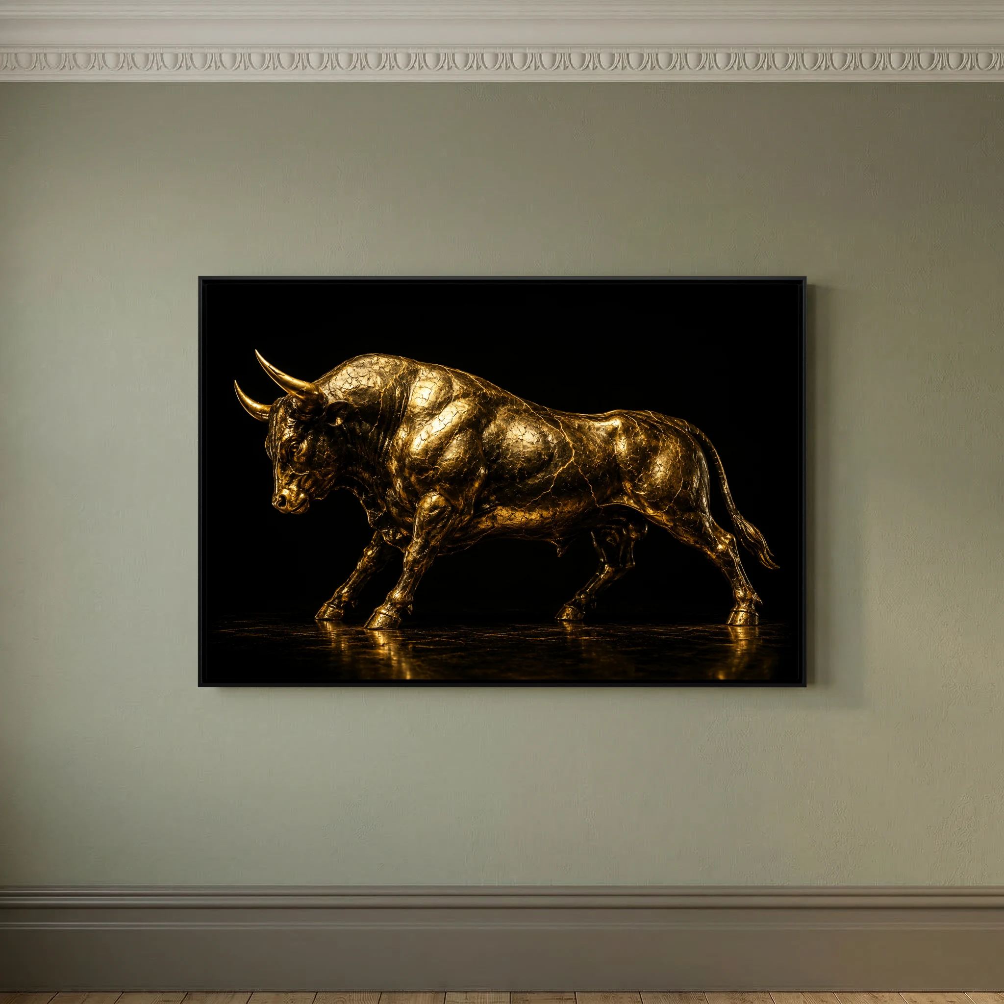 Cracked Golden Bull