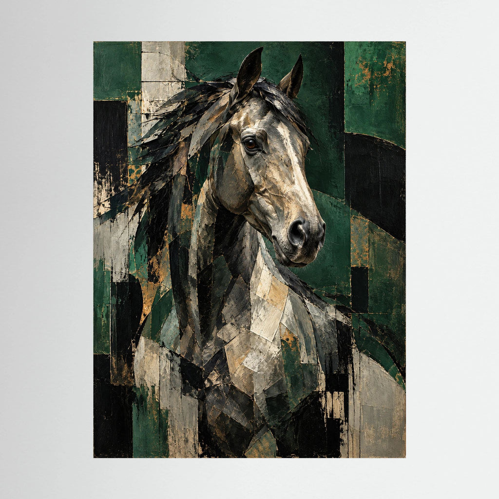Form Without Reins — abstrakcyjny obraz konia