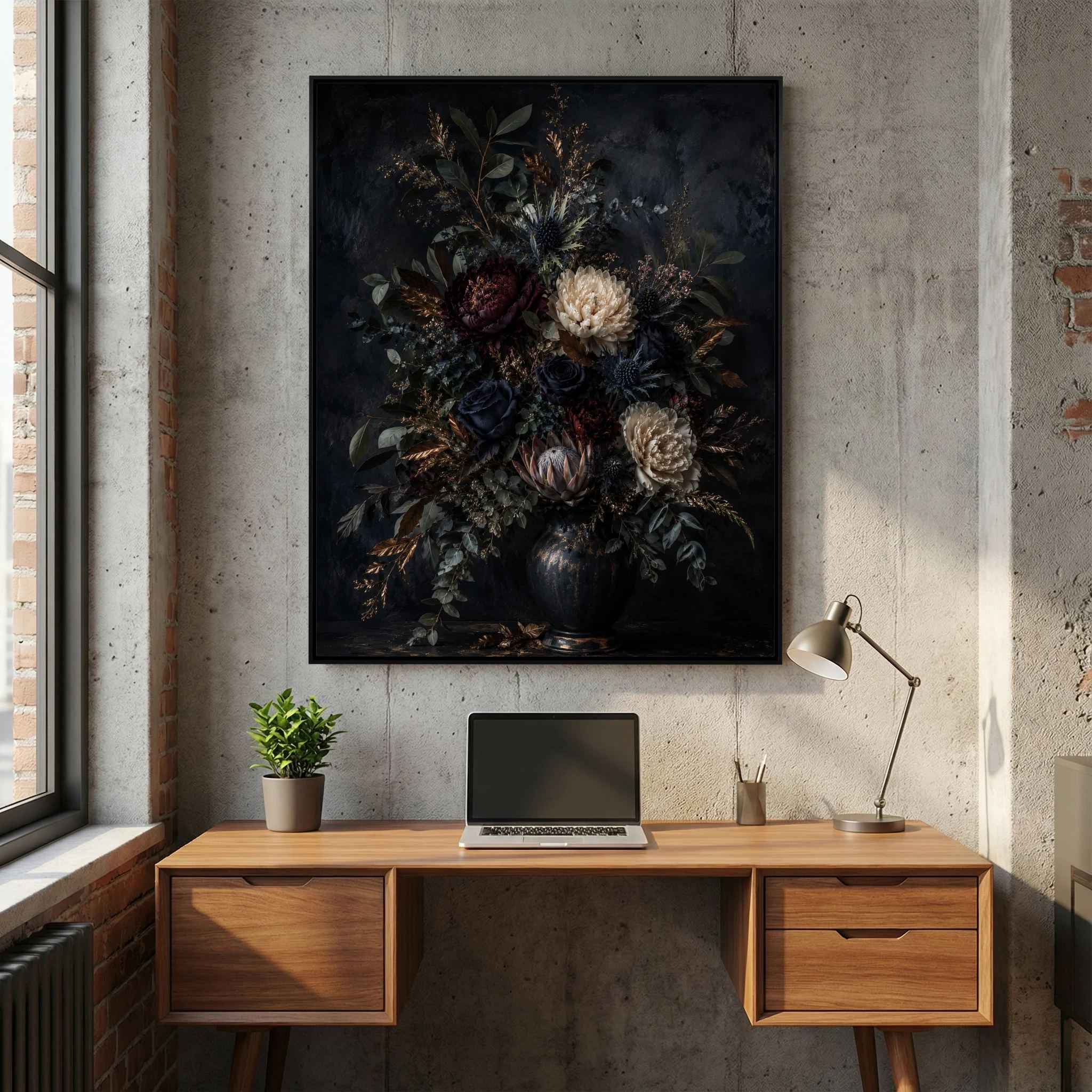 For All You Do – Dark Floral Wall Art