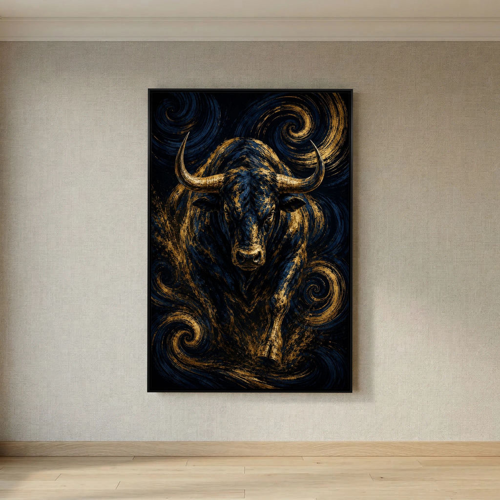 Gilded Bull in a Cosmic Vortex