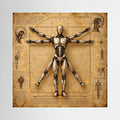 The Measure of Tomorrow — Quadro di robot ispirato a Da Vinci