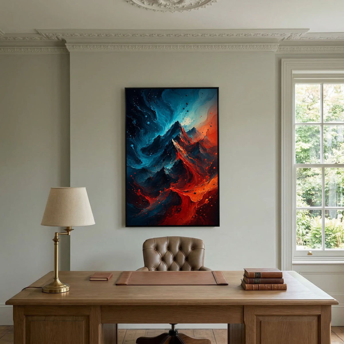 Fault Line – Abstract Mountain Painting