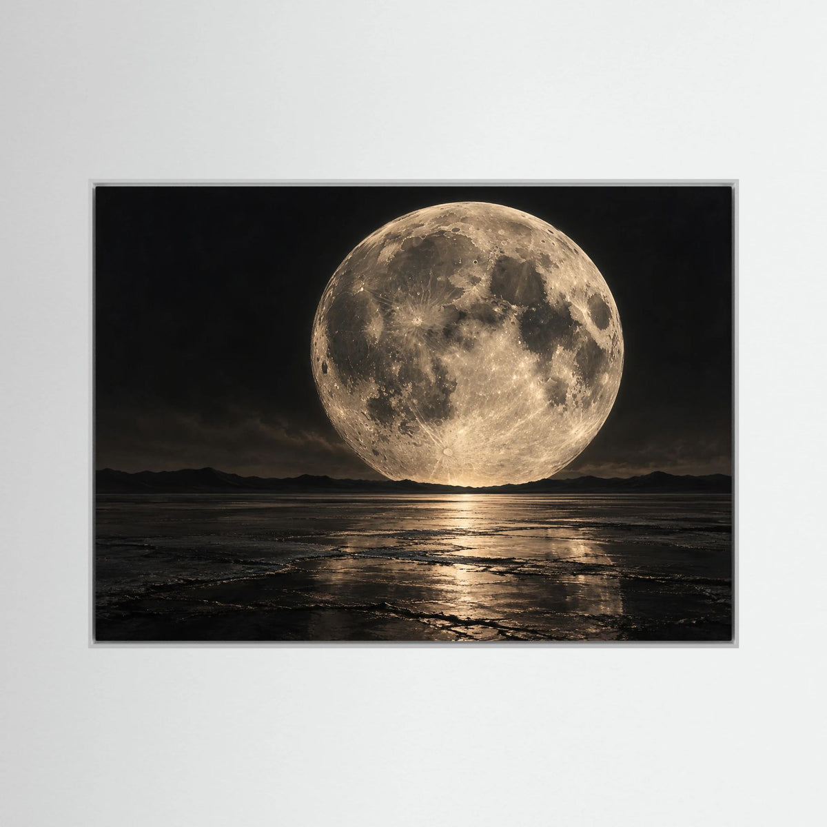 The Moon Came Down — obraz księżyca i krajobraz księżycowy