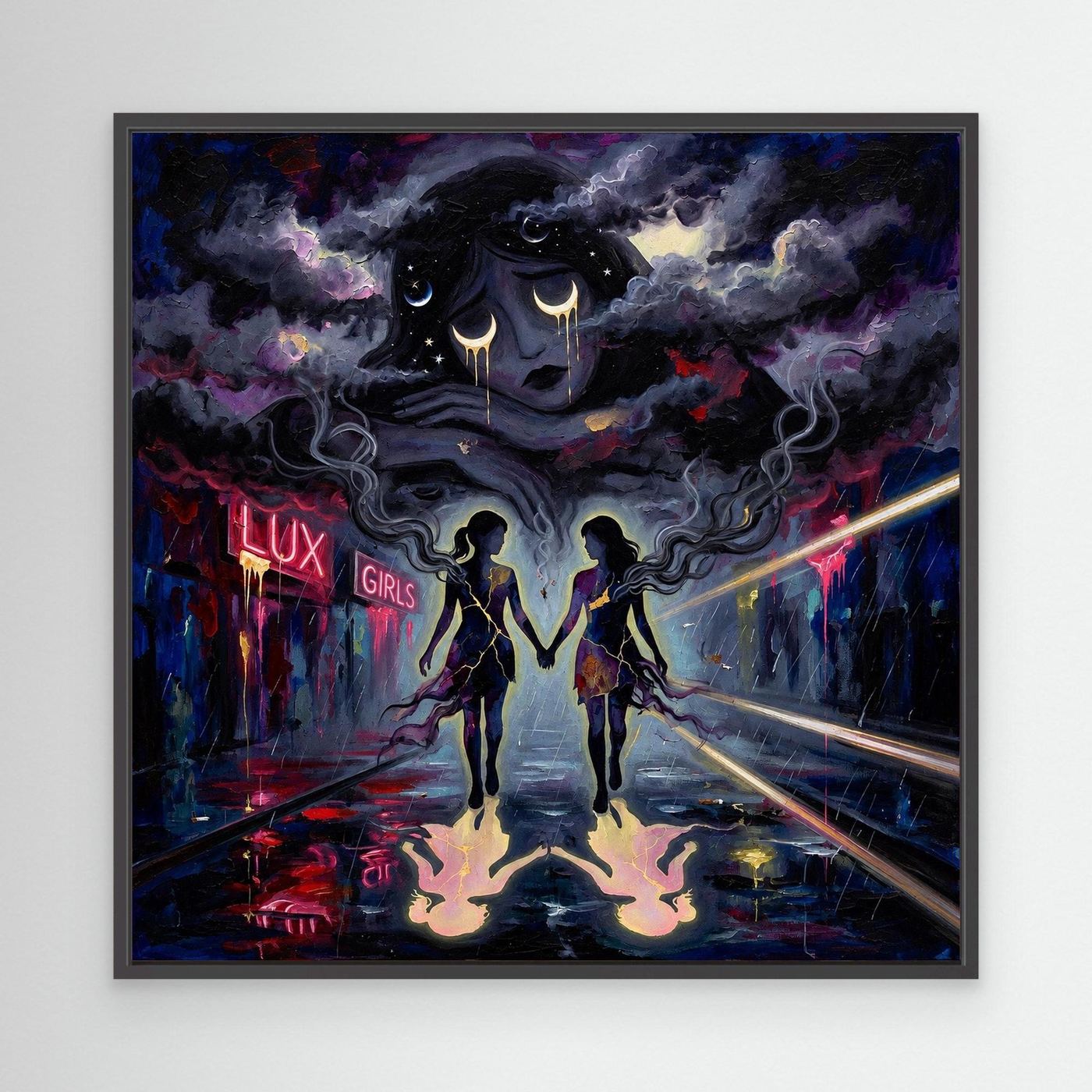 Daughters of the Night – Moody Abstract Wall Art
