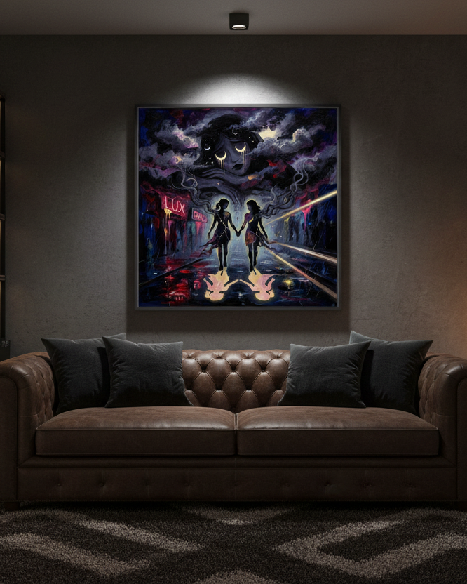 Daughters of the Night – Moody Abstract Wall Art