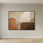 Terracotta Reserve – Quadro astratto di lusso terracotta | Mens Wall Co.