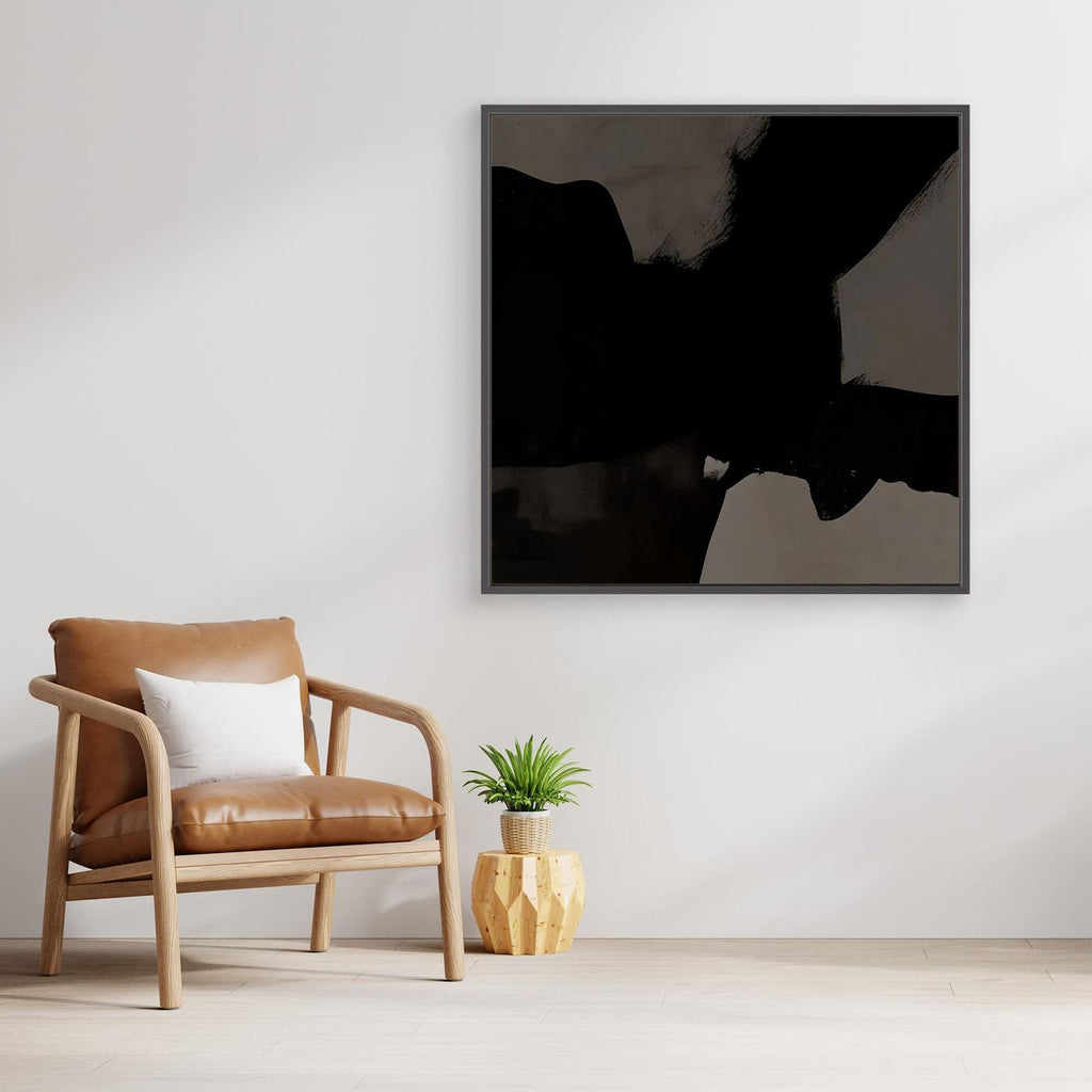 Quiet Form – Black Abstract Wall Art