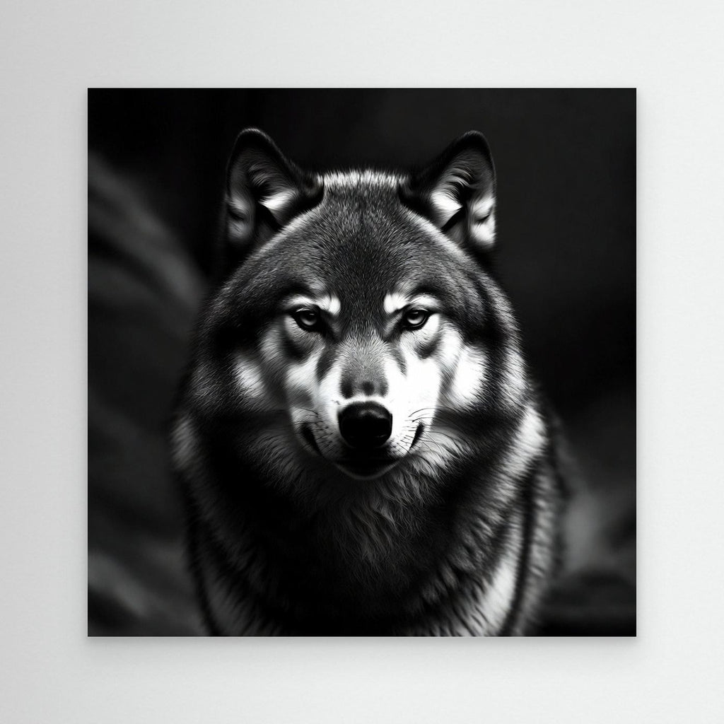 Black and White Wolf – Statement Wall Art