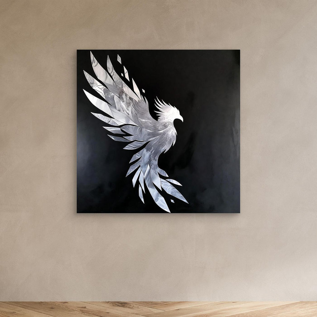 White Phoenix Ascension – Wall Art for Men