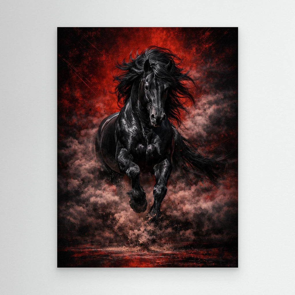 Black Reign – Luxury Stallion Wall Art
