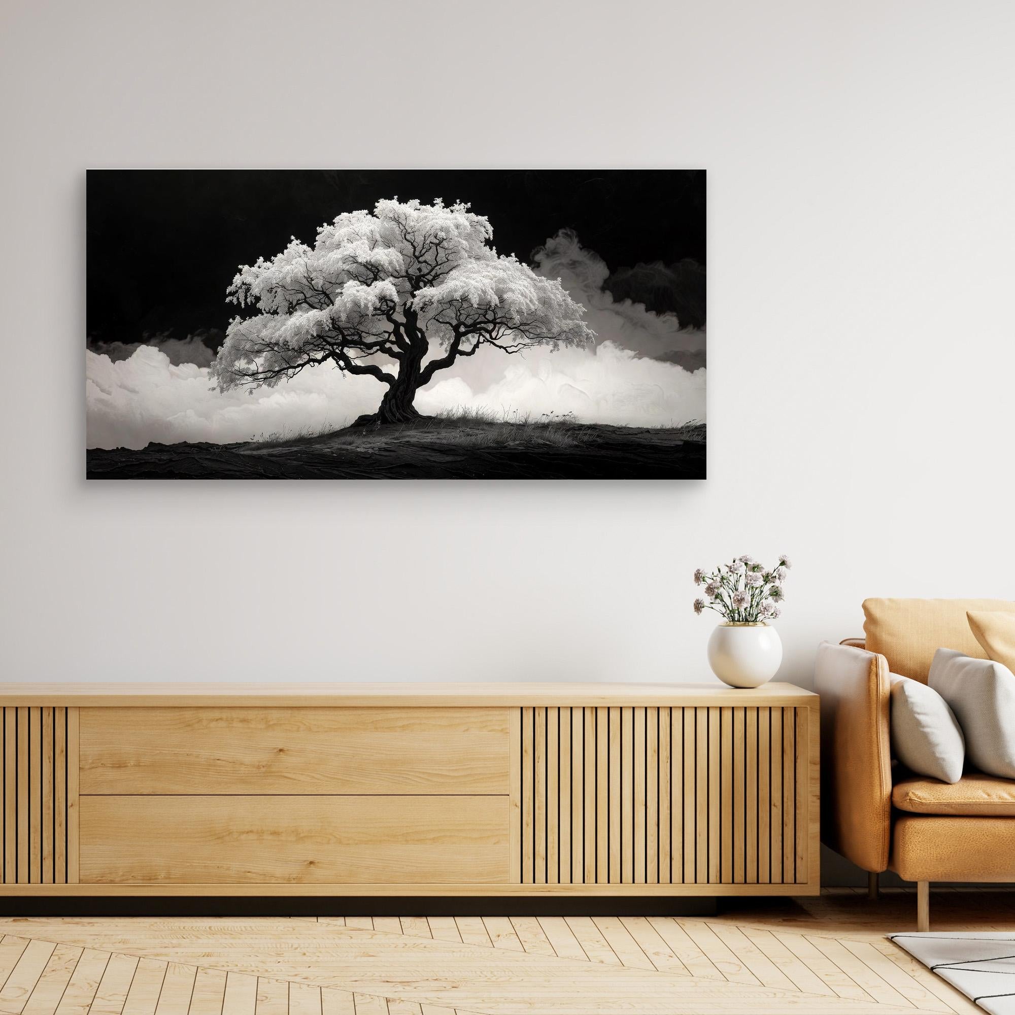 Black and White Tree – Modern Wall Art