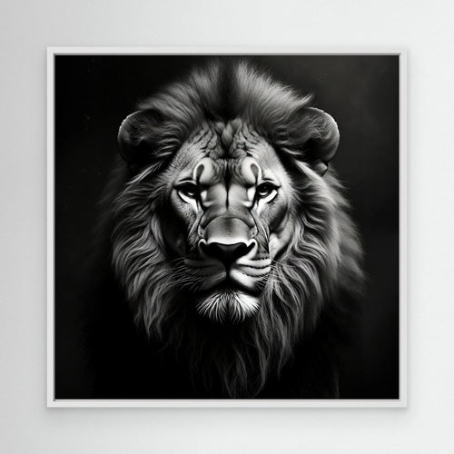 Black and White Lion – Statement Wall Art