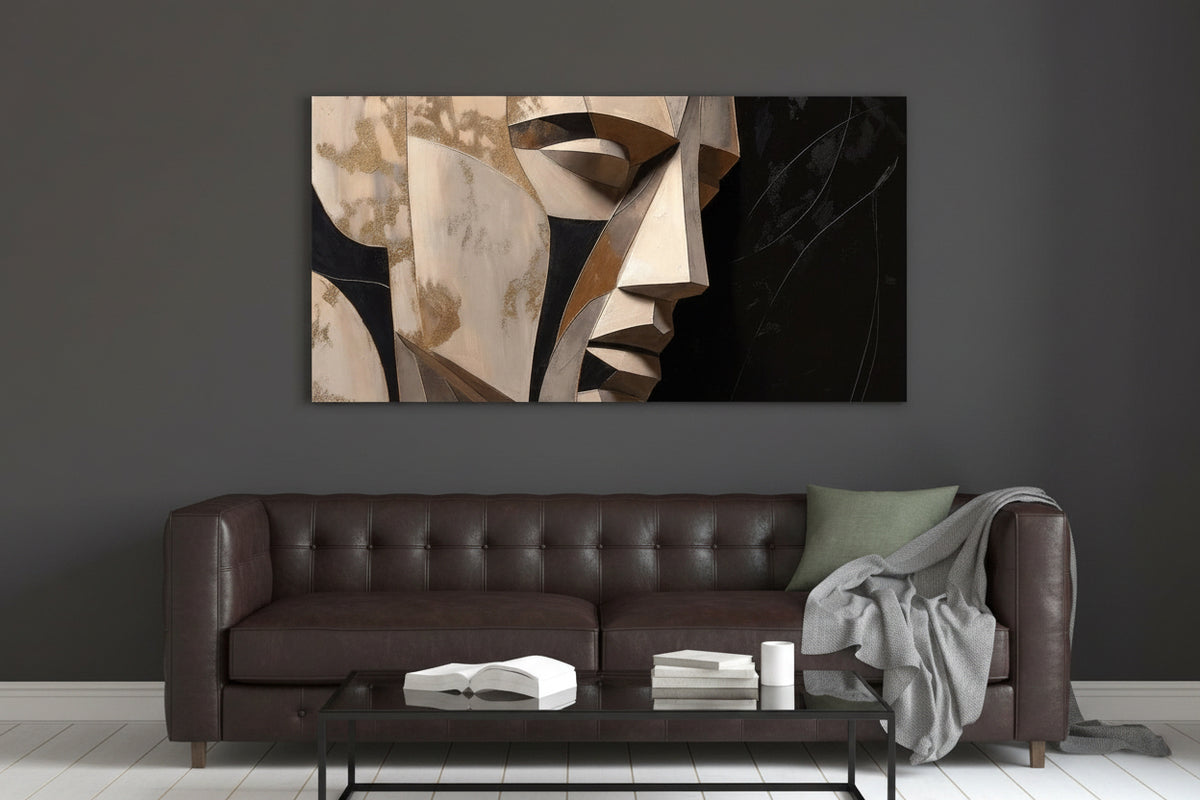 Profile in Silence – Quadro di volti astratti