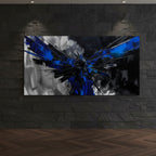 Blue Phoenix Breakthrough – Quadro astratto per uomini