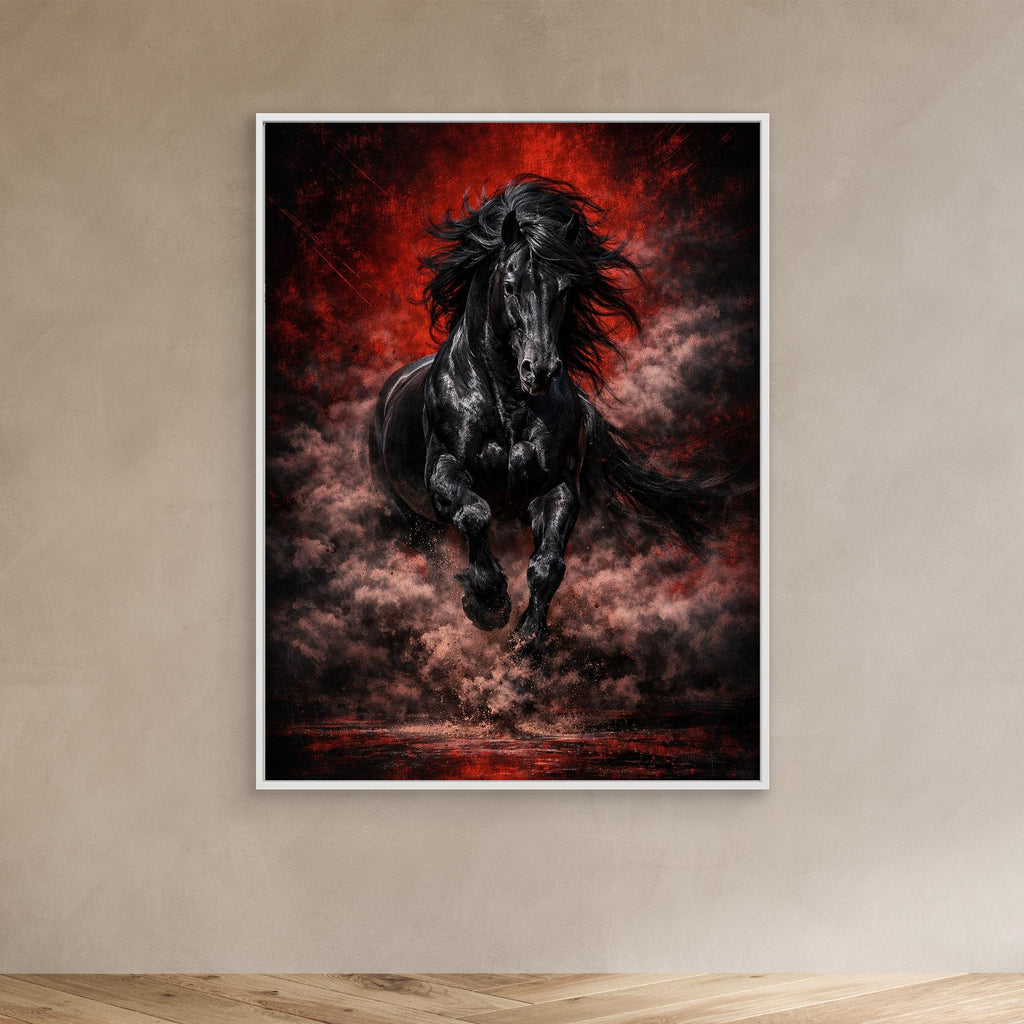 Black Reign – Luxury Stallion Wall Art
