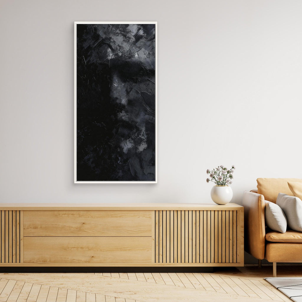 In The Shadow - Black Abstract Art