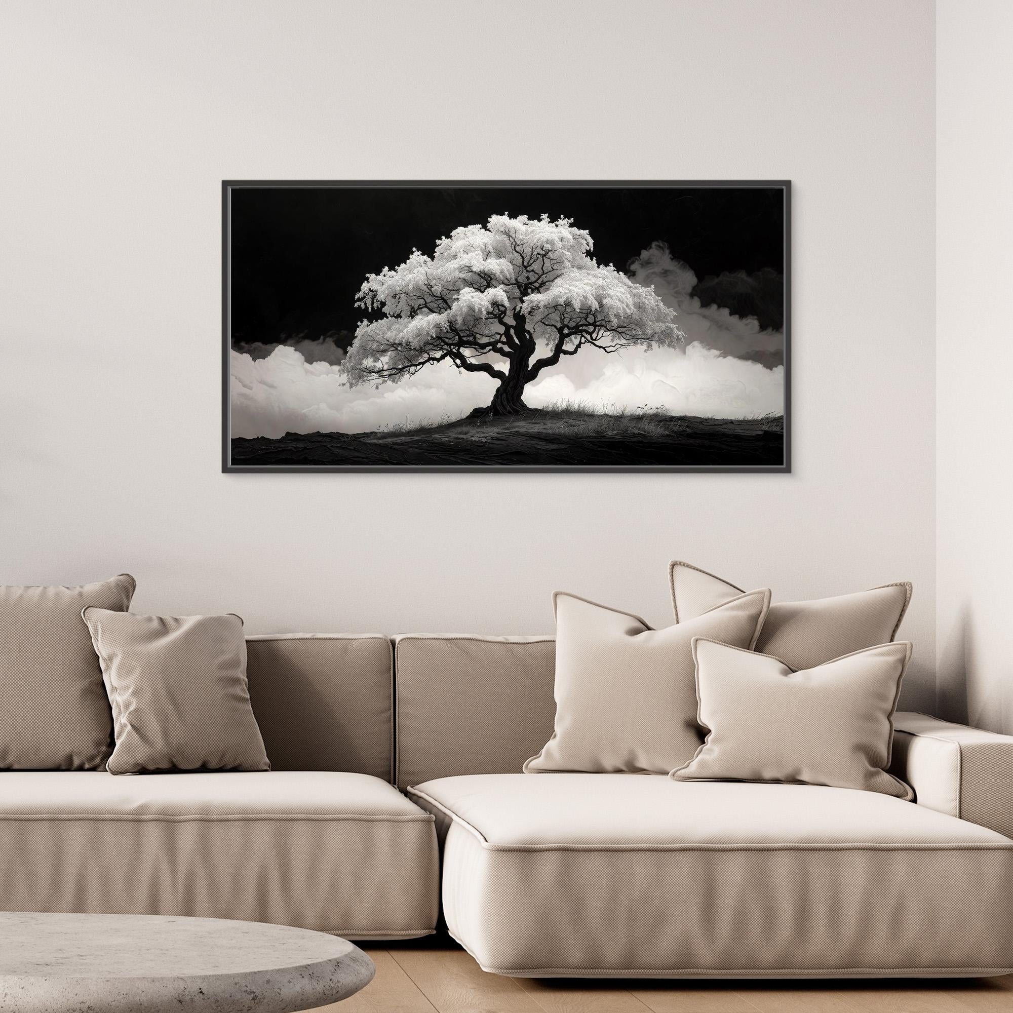Black and White Tree – Modern Wall Art