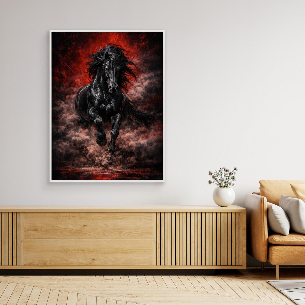 Black Reign – Luxury Stallion Wall Art