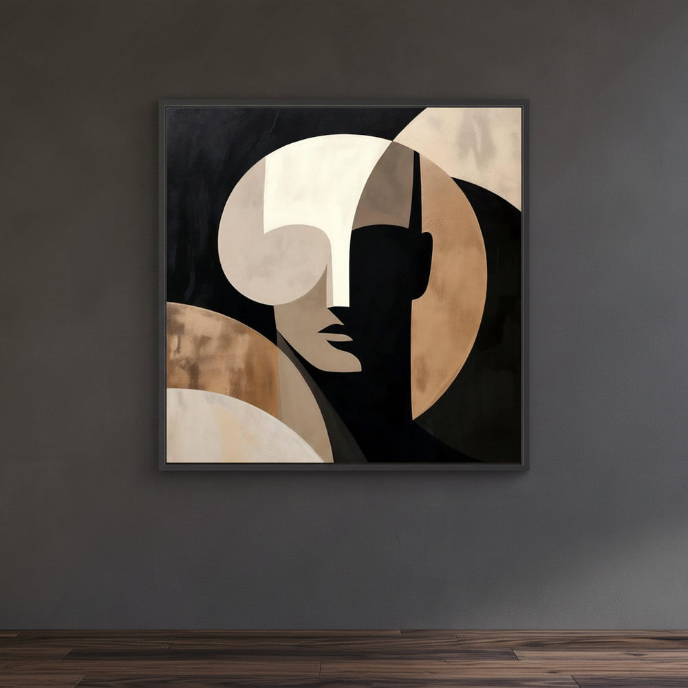Hidden Geometry – Abstract Faces Wall Art