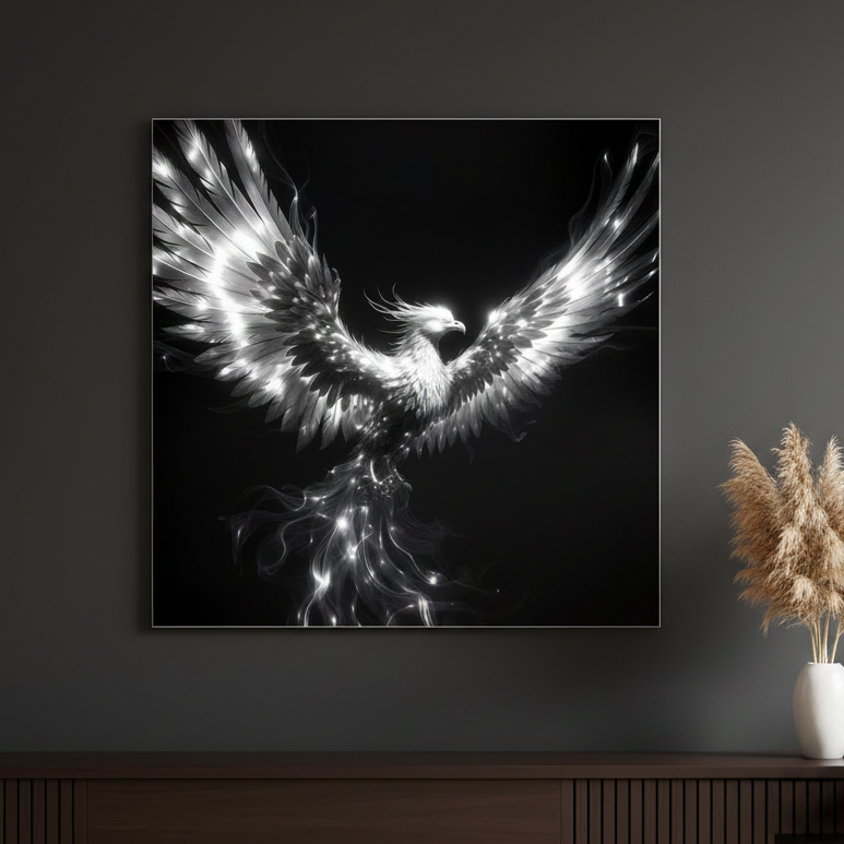 Silver Rising Phoenix