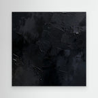 Midnight Depth – Quadro astratto nero