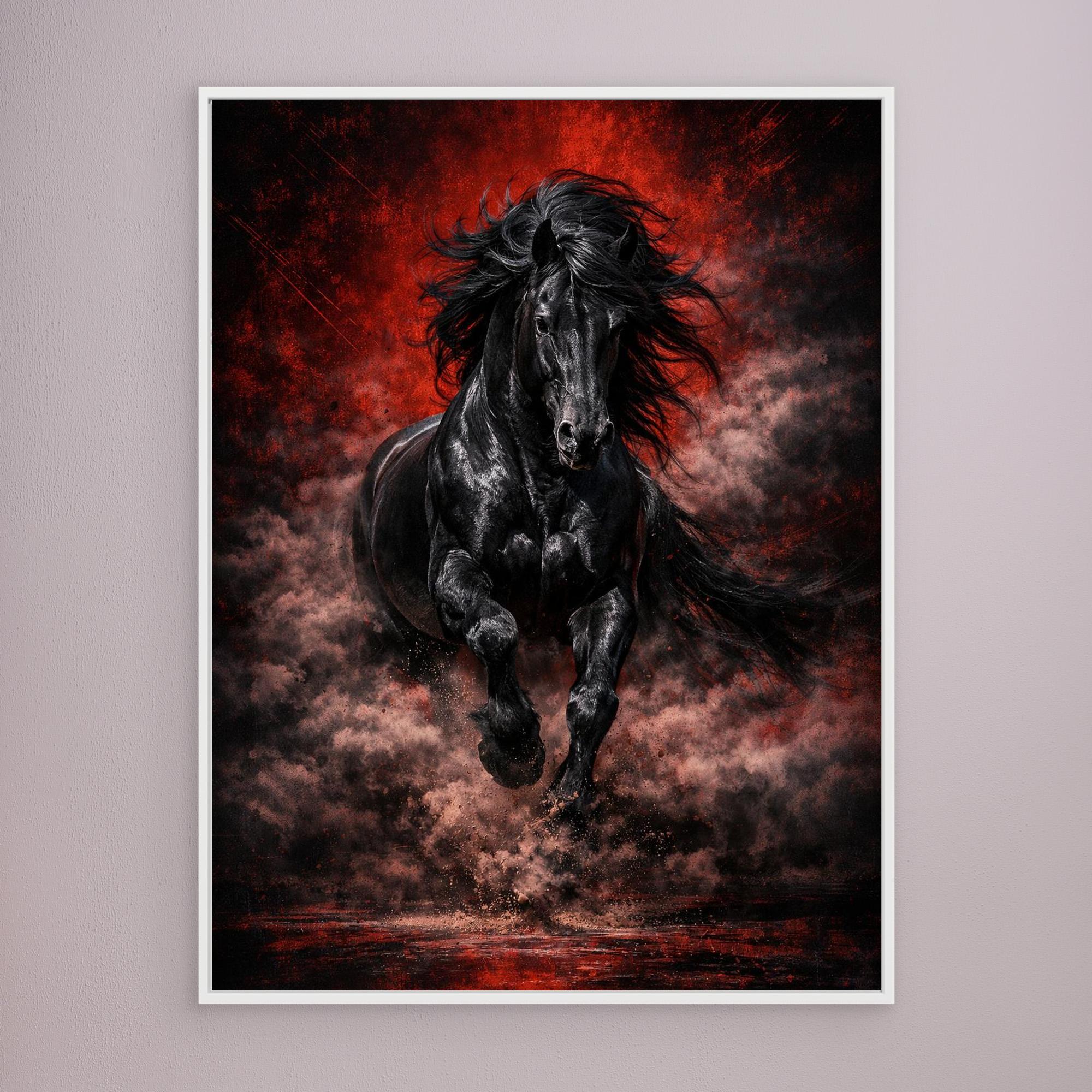 Black Reign – Luxury Stallion Wall Art