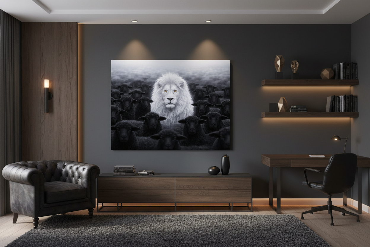 White Lion Among Black Sheep