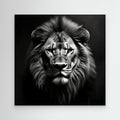 Black and White Lion – Statement Wall Art