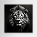 Black and White Lion – Quadro d'impatto