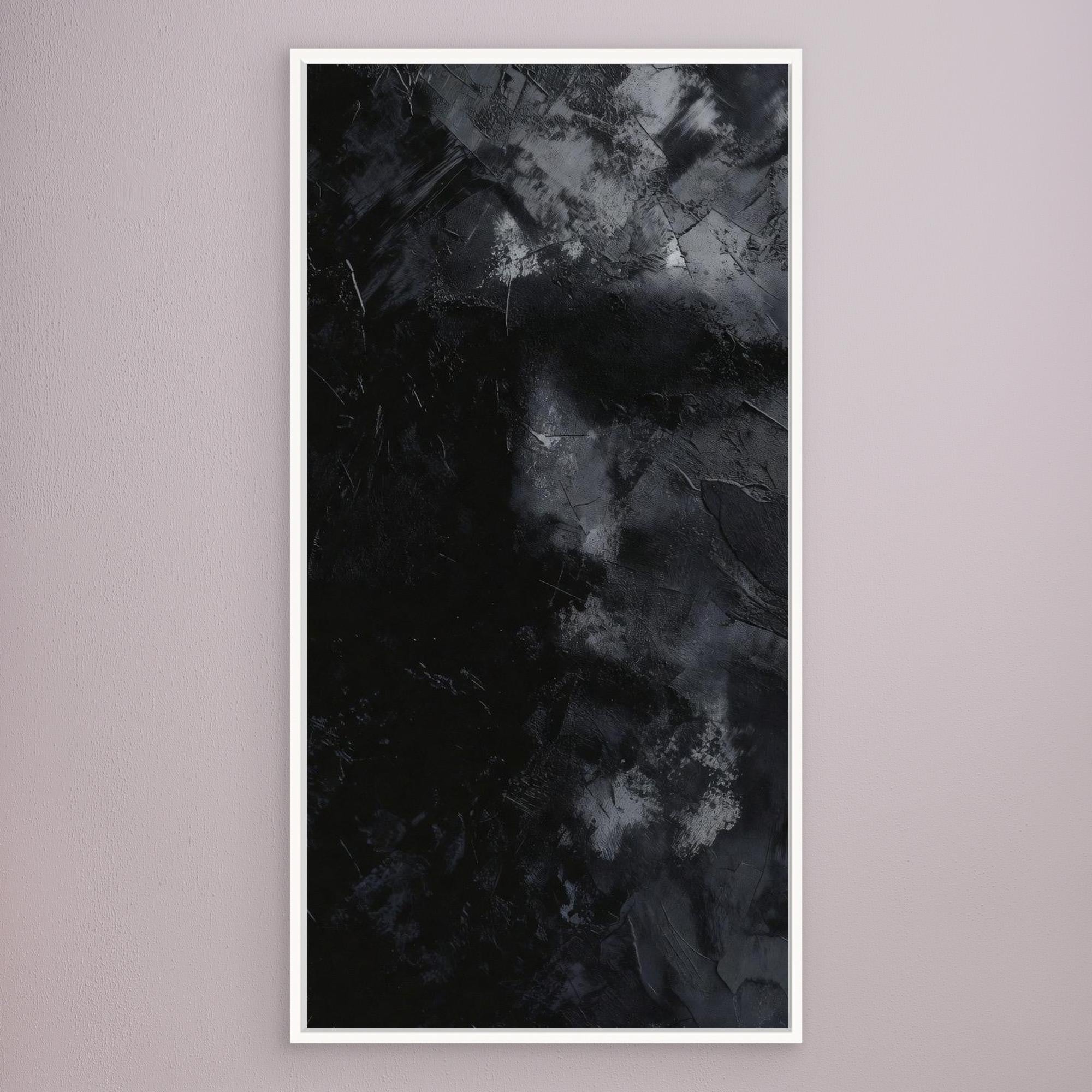In The Shadow - Black Abstract Art