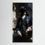 Dracula Painting – Ritratto gotico da seduto